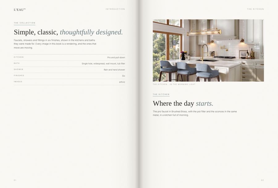 Spread: simple, classic, thoughtfully designed