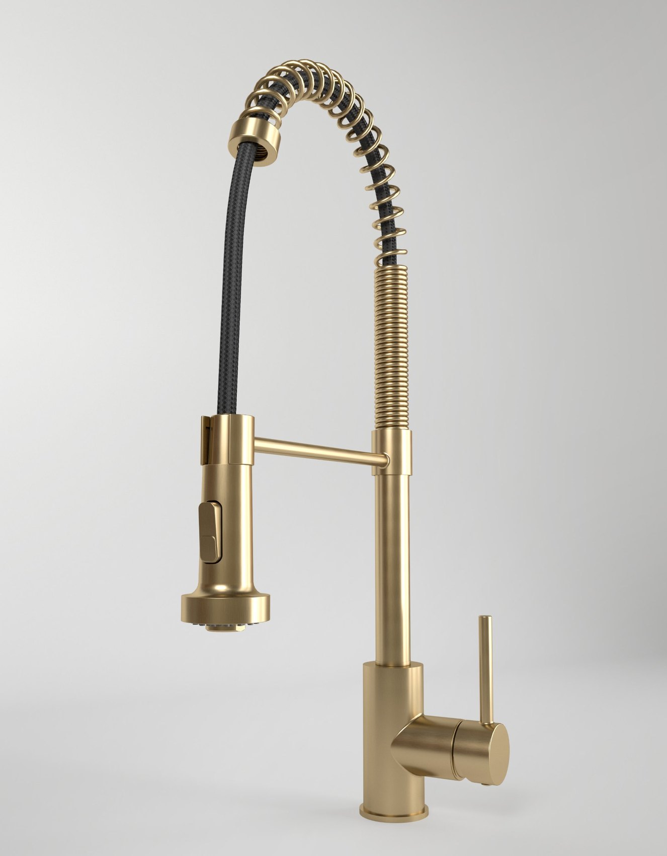 Brushed brass finish